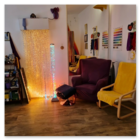 Snoezelen-Bereich mit sanftem Licht